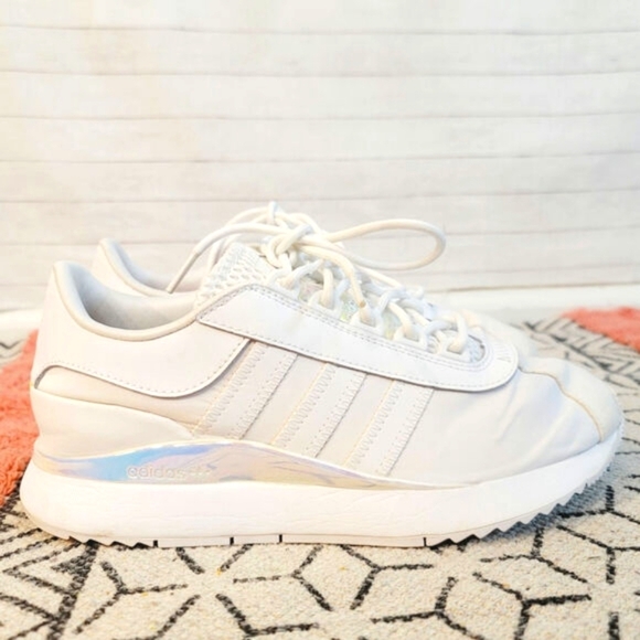 ADIDAS 2020 SL Andridge 'White Iridescent' Sneakers, sz 8 - Picture 3 of 13